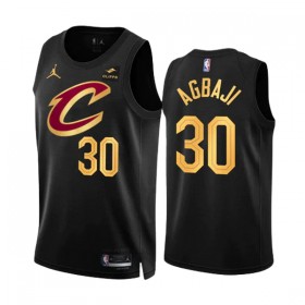 Camiseta Hombre NBA Cleveland Cavaliers Ochai Agbaji 30 2022-23 Jordan Statement Edition Negro Swingman